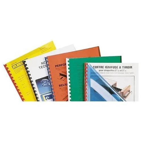 Tapas para encuadernar de PVC transparentes de 200 micras