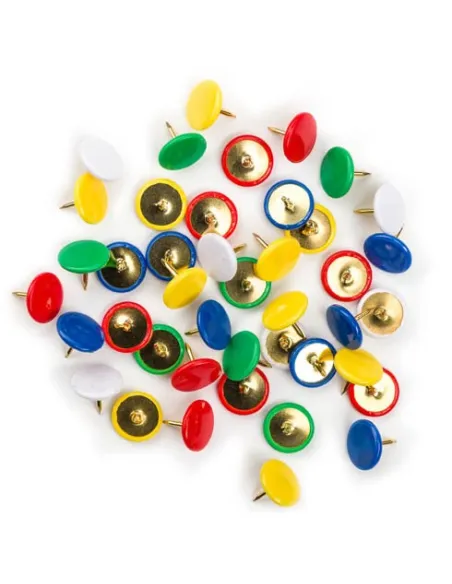 Caja 100 chinchetas colores Surtidos