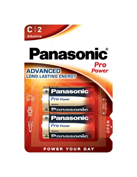 Blister 2 pilas Pro Power (premium) LR14 C Panasonic