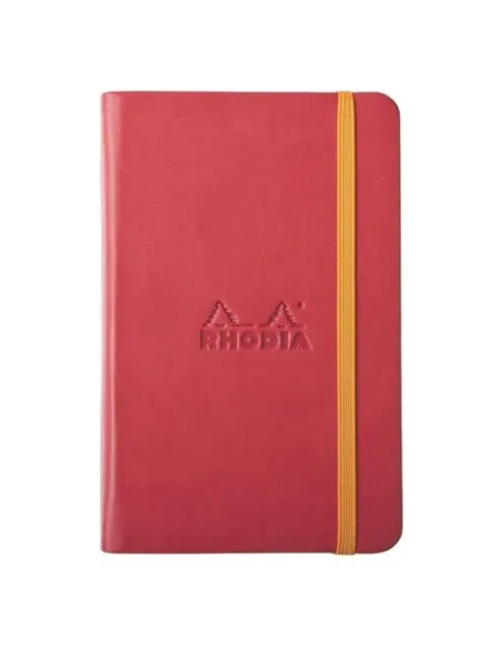 Cuaderno Rhodiarama A6 rayado rojo