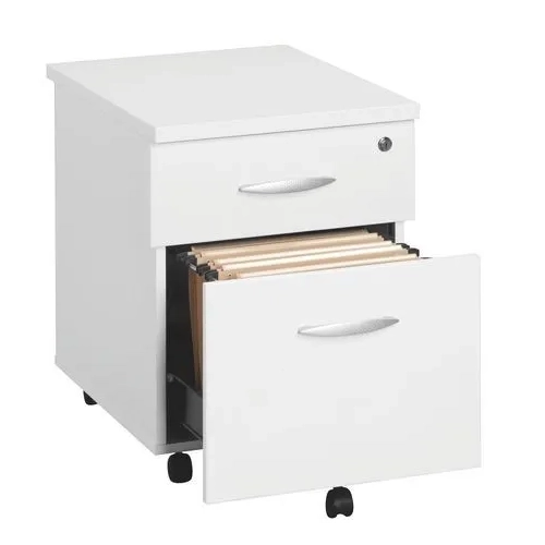 Cajonera con ruedas 2 cajones  excellens blanca