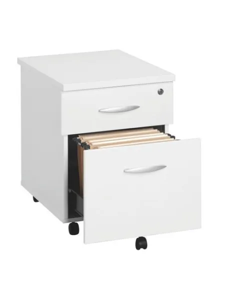 Cajonera con ruedas 2 cajones  excellens blanca