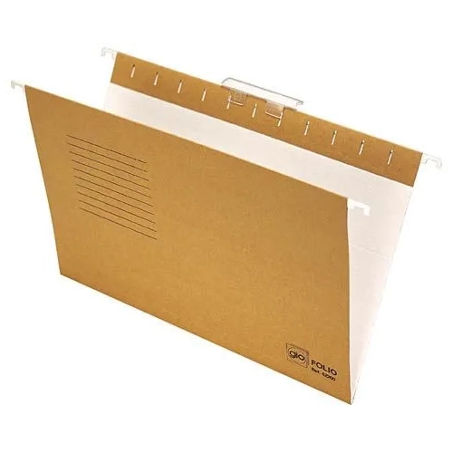 Caja 25 carpetas colgantes Kraf bicolor folio visor superior