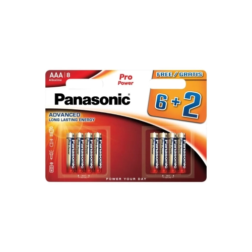 Blister 8 pilas (6+2) Pro Power (premium) LR03 AAA
