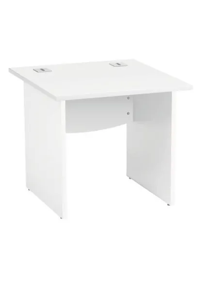 Mesa oficina patas madera 80cm Excellens blanca