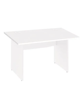 Mesa oficina patas madera 120cm Excellens blanca