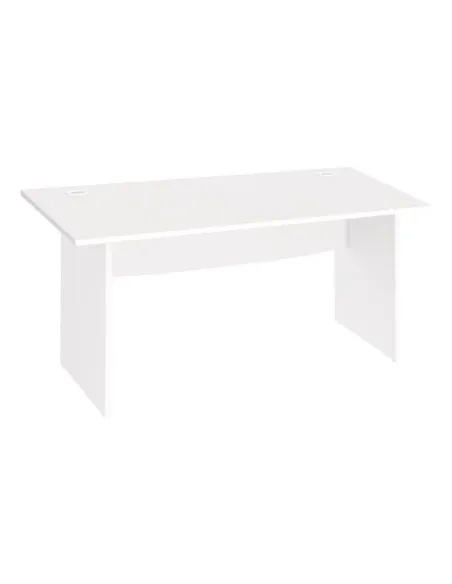 Mesa oficina patas madera 160cm Excellens blanca
