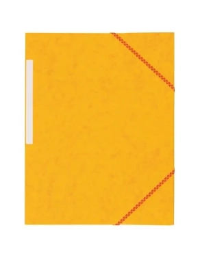 Carpeta carton gomas 3 solapas amarillo 350grs jmb