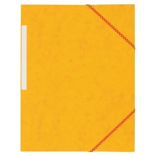 Carpeta carton gomas 3 solapas amarillo 350grs jmb