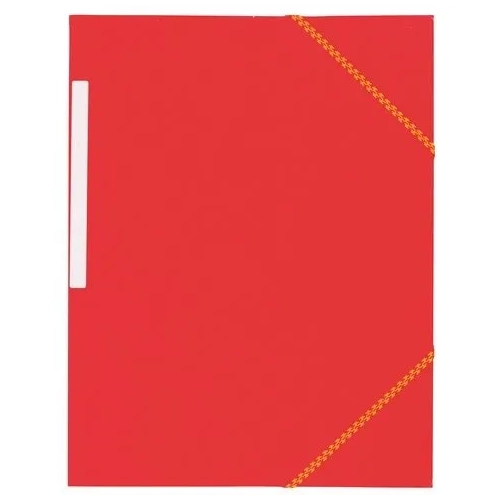 Carpeta carton gomas 3 solapas rojo 350 grs jmb