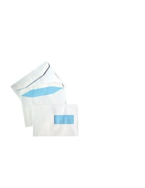 250 sobres blanco 190x250 90g sin ventana tira silicona