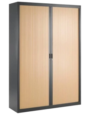 Armario metalico persiana desmontable 200x140 antracita/haya