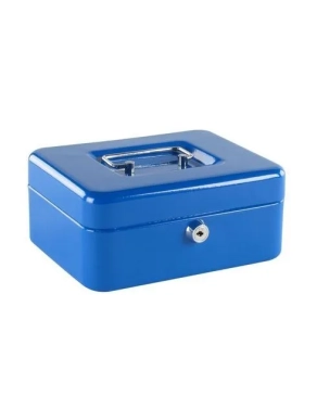 Caja de caudales 20cm azul