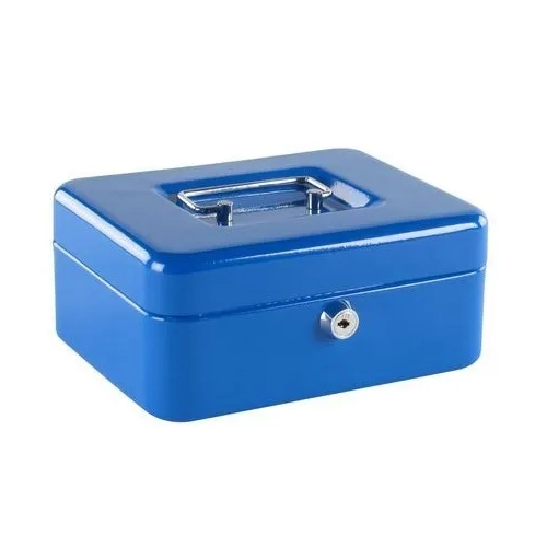 Caja de caudales 20cm azul