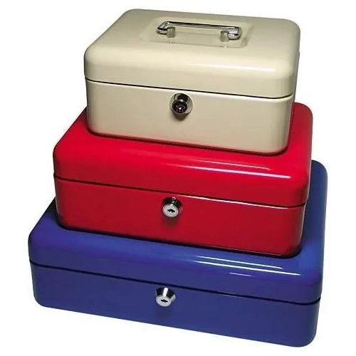 Caja de caudales 25cm rojo