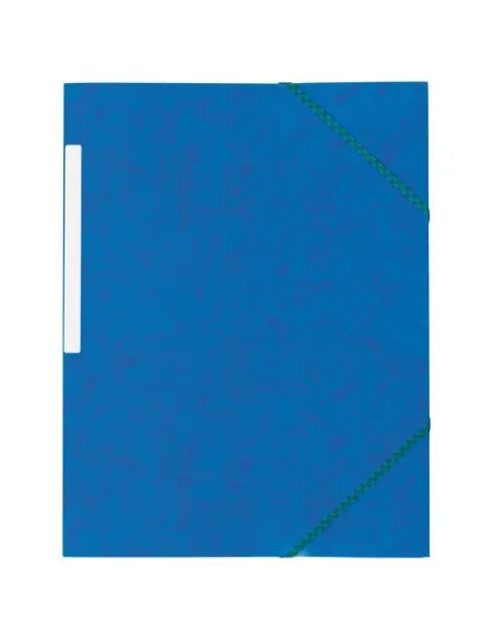 Carpeta carton gomas 3 solapas gomas azul 450 gms jmb