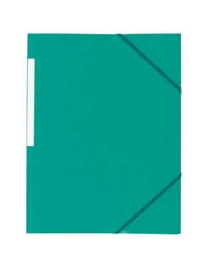 Carpeta carton gomas 3 solapas gomas verde 450 gms jmb
