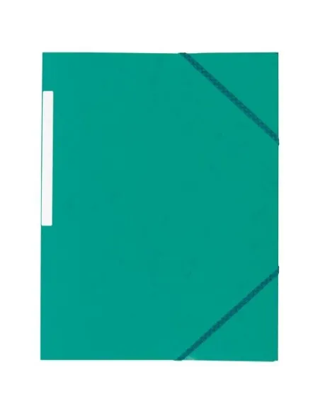 Carpeta carton gomas 3 solapas gomas verde 450 gms jmb