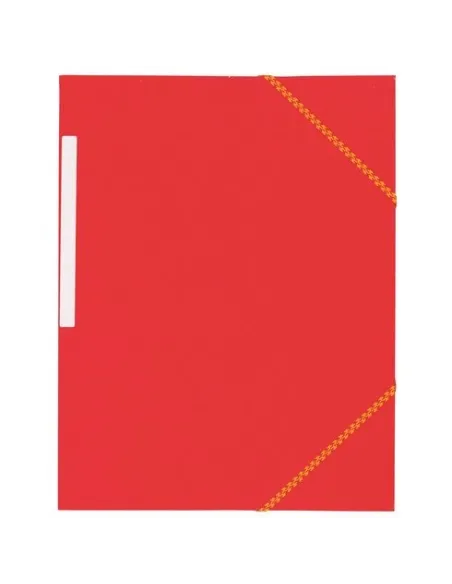Carpeta carton gomas 3 solapas gomas roja 450 gms jmb