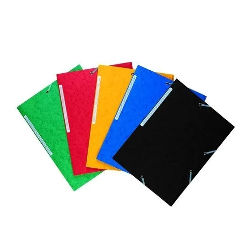 Carpeta carton gomas 3 solapas gomas surtidas 450 gms jmb