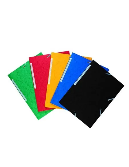 Carpeta carton gomas 3 solapas gomas surtidas 450 gms jmb