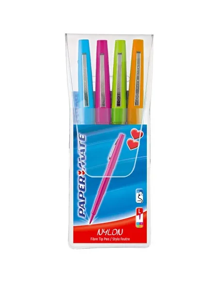 Rotulador flair Paper Mate azul