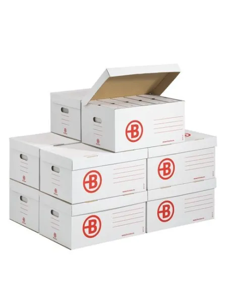 Caja contenedor blancas con 60 archivos definitivos