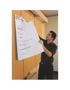 Bloc mural caballete con hojas adhesivas reposicionables Post It