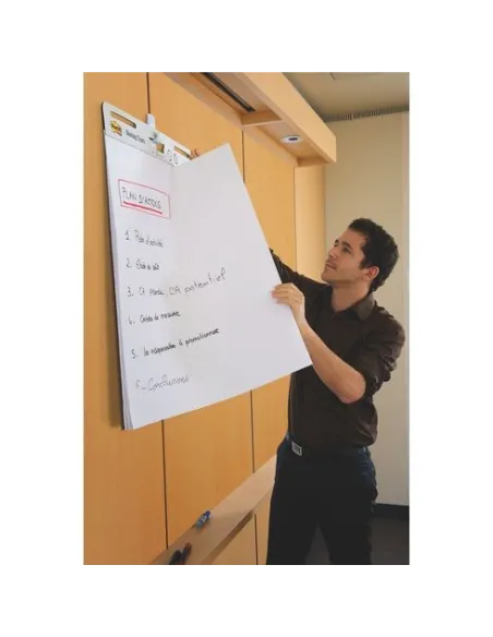 Bloc mural caballete con hojas adhesivas reposicionables Post It