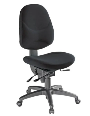Silla oficina strong  sistema sincro negra