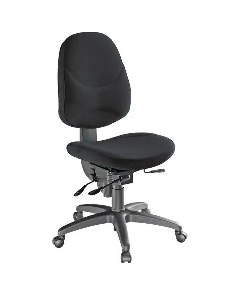 Silla oficina strong  sistema sincro negra