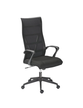 Sillón oficina Optima respaldo malla negro