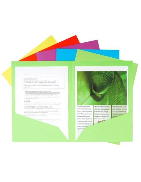 Subcarpeta Doble Bolsillo A4 colores surtidos