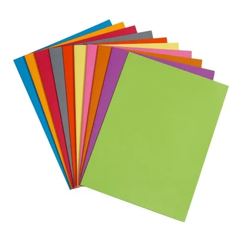 Paquete 10 subcarpetas A4 210 grms colores surtidos JMB