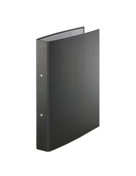 Carpeta 2 Anillas carton Forrado negra