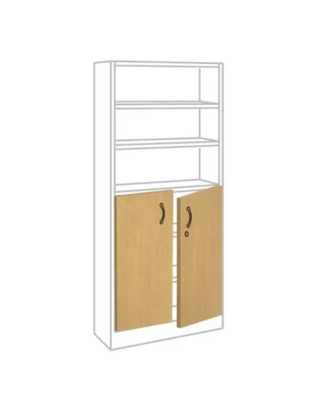 Juego 2 puertas bajas Book Case plus   haya
