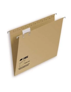 Caja 50 carpetas colgantes A4 Kraf visor superior