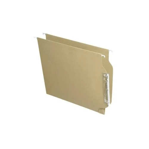 Caja 25 carpetas colgantes A4 Kraf visor lateral