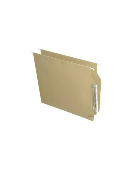 Caja 25 carpetas colgantes A4 Kraf visor lateral