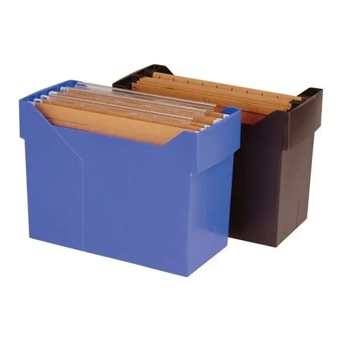 Caja Archivox para carpetas colgantes negro