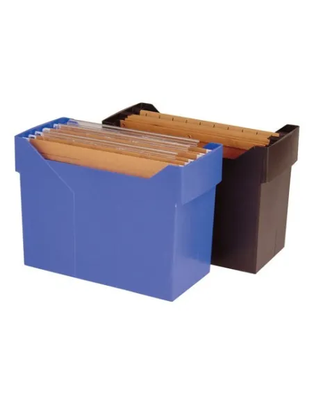 Caja Archivox para carpetas colgantes negro