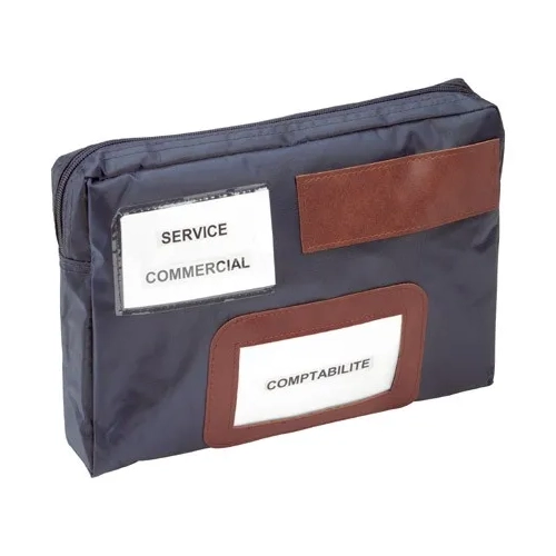 Cartera de recaudacion azul 28x18x3,5 cm Alba