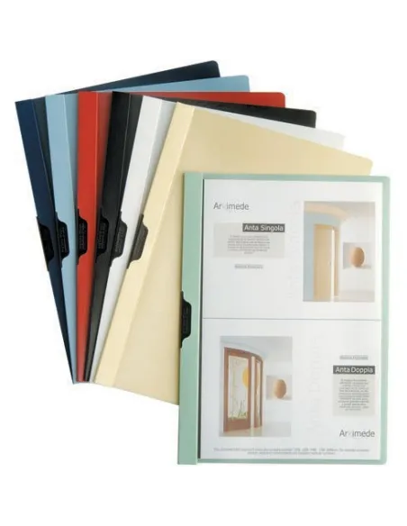 Dossier con pinza en el lomo 30 hojas rojo