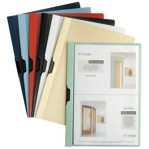 Dossier con pinza en el lomo 30 hojas azul