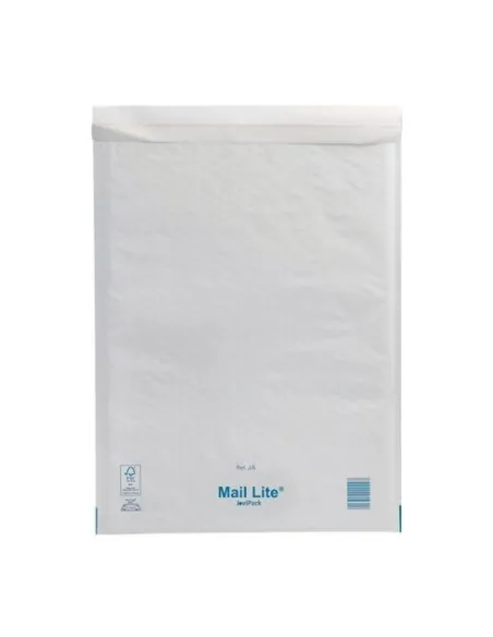 Caja 50 sobres acolchados 300x440 N19 kraf blanco