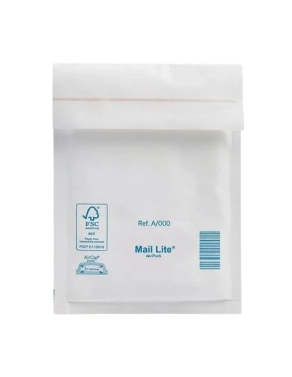 Caja 200 sobres acolchados 120x175 N11 kraf blanco