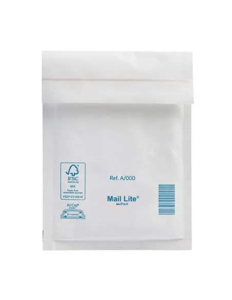 Caja 200 sobres acolchados 120x175 N11 kraf blanco