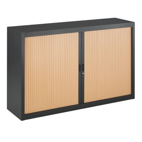 Armario metalico persiana desmontable 100x160 antracita/haya