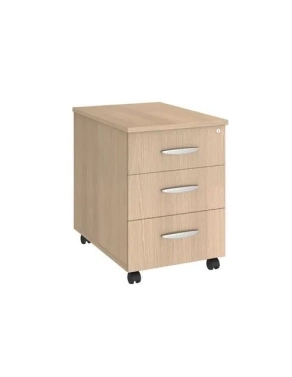 Cajonera con ruedas 3 cajones  excellens roble claro
