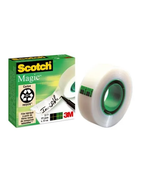 Cinta adhesiva invisible 19 x 33 Scotch Magic 3M